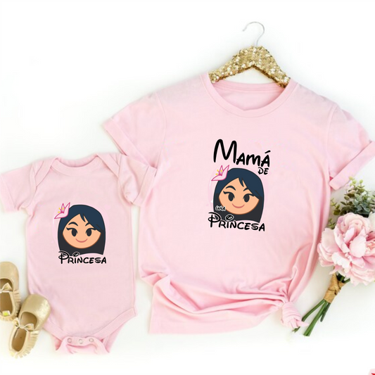 Camisetas Mamá e hija princesas