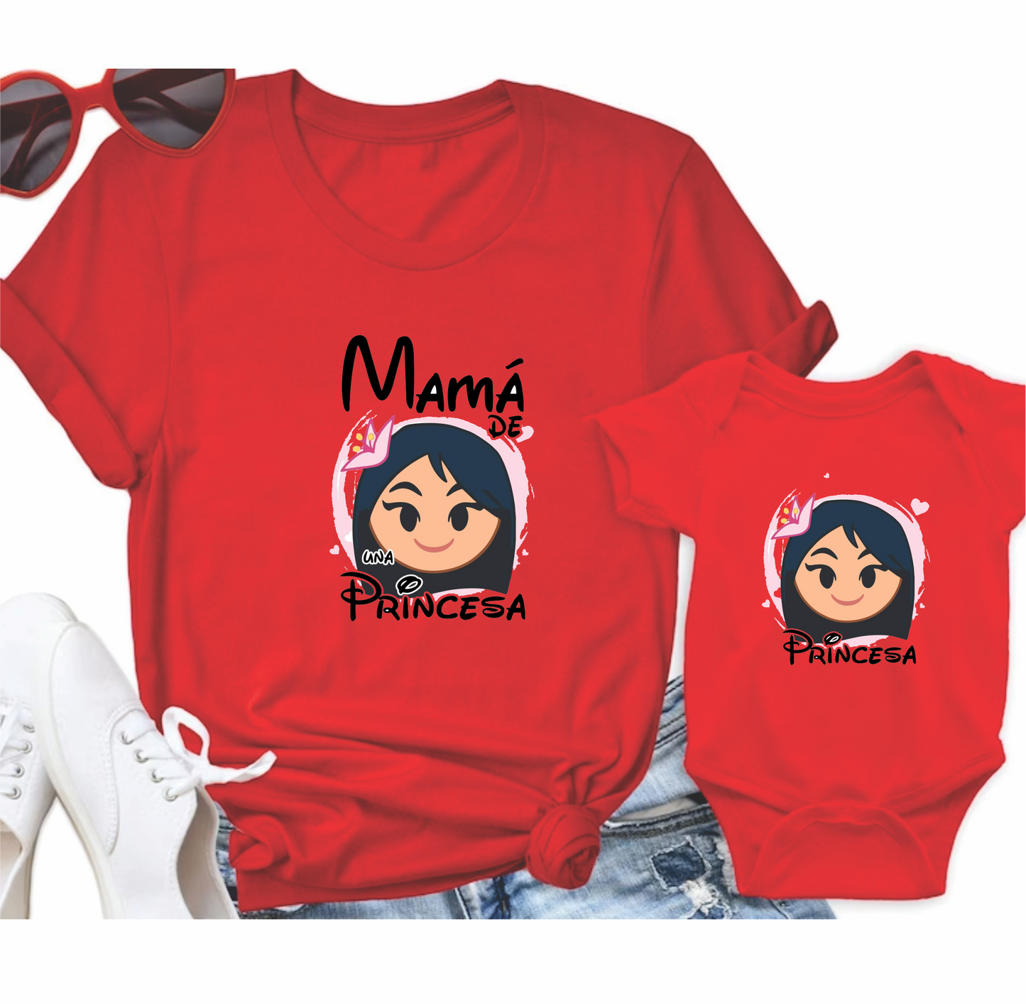 Camisetas Mamá e hija princesas