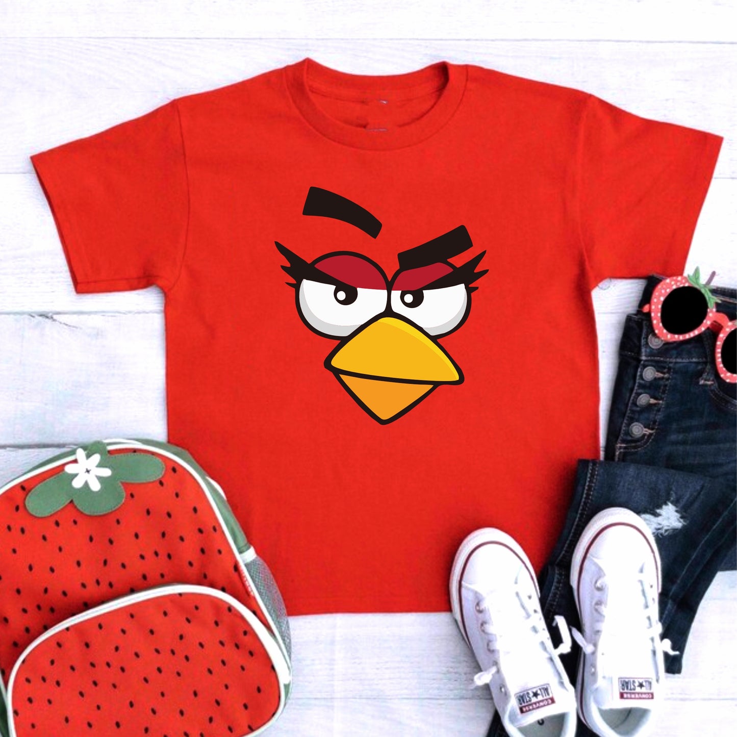 Camiseta para niña angry birds