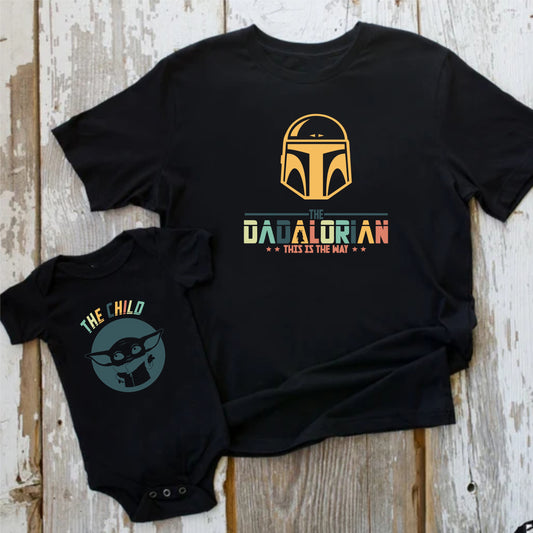 Camisetas papá e hijo The Dadalorian