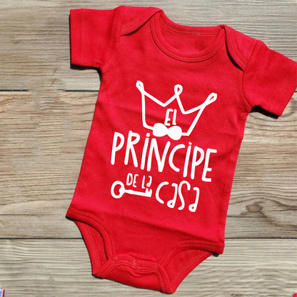 Body Mameluco bebe niño príncipe de la casa
