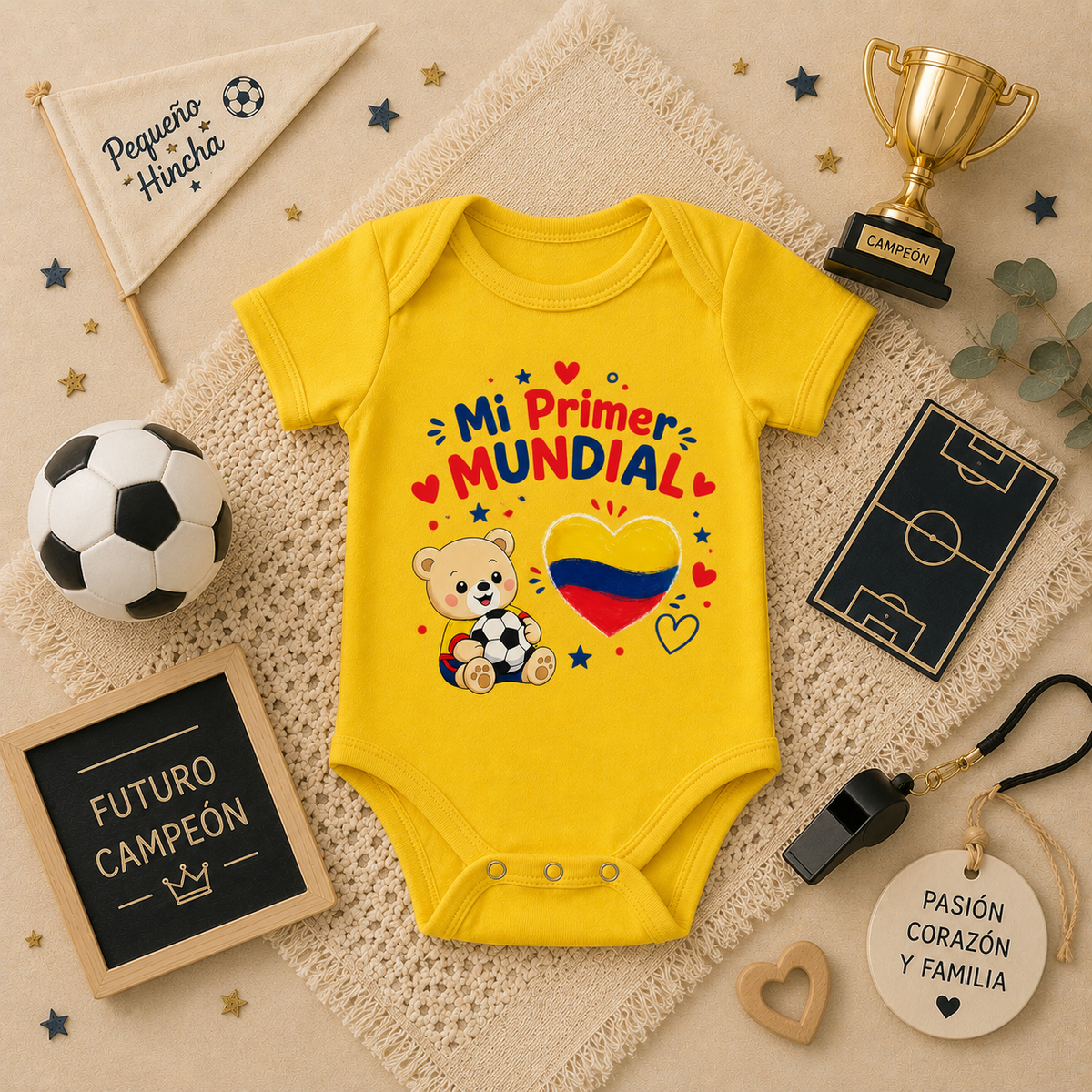 Body Mameluco Mi Primer Mundial
