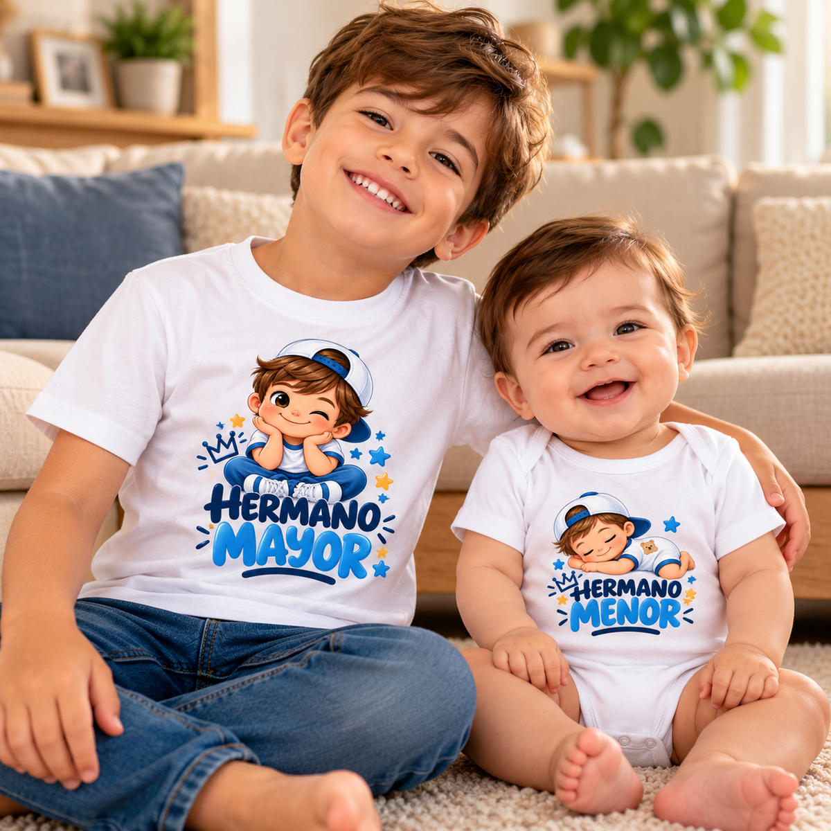 Camisetas para hermanos ( Hermano mayor, Hermano menor)