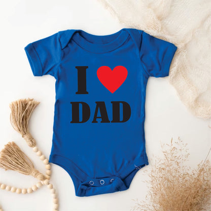 Body Mameluco para bebé niño i love dad . yo amo a papá
