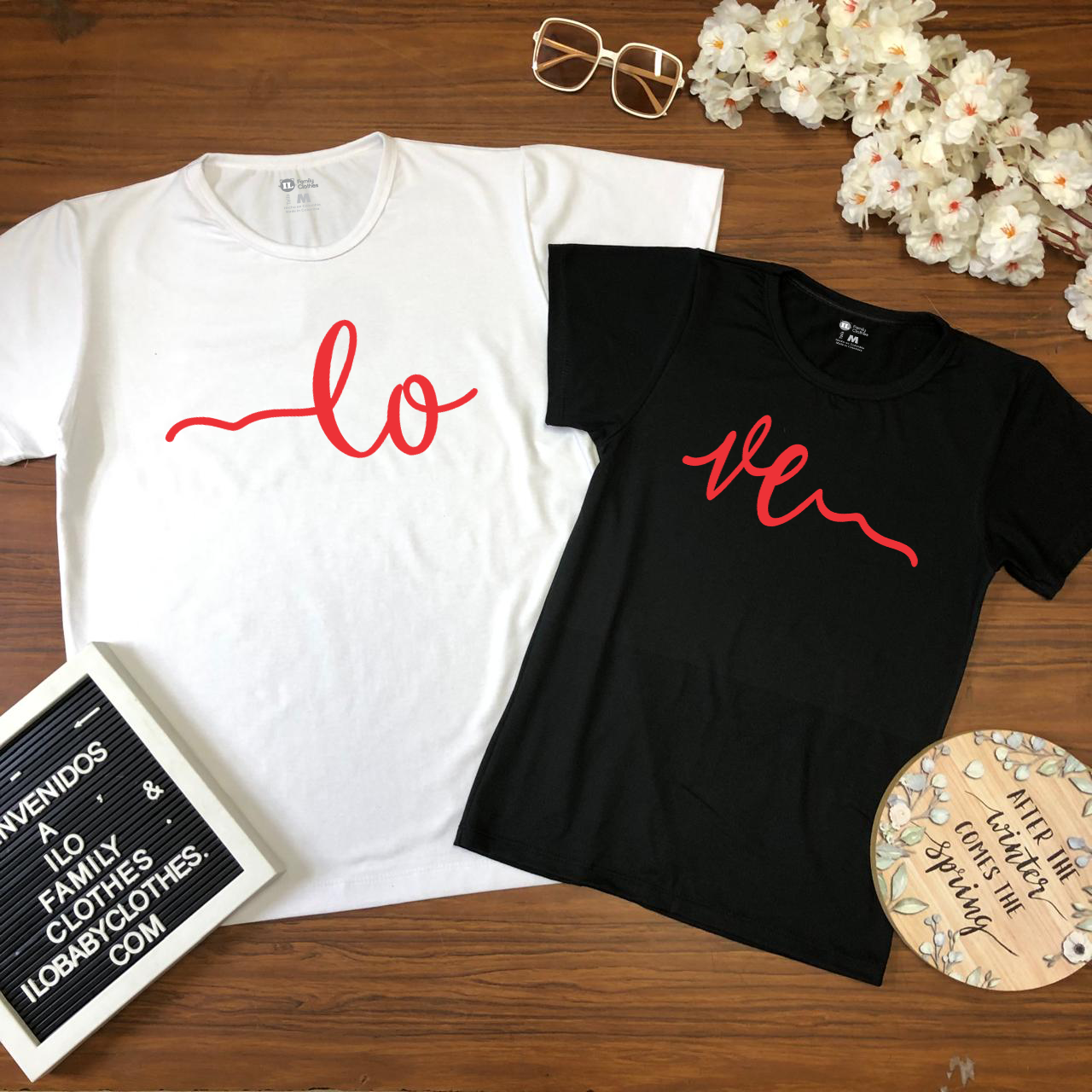 Camiseta para parejas Love