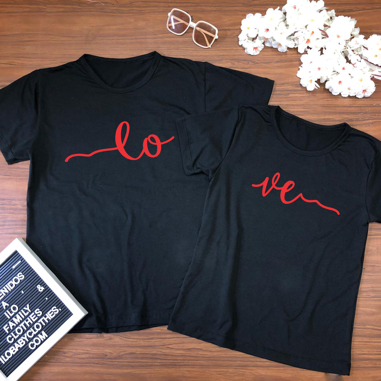 Camiseta para parejas Love