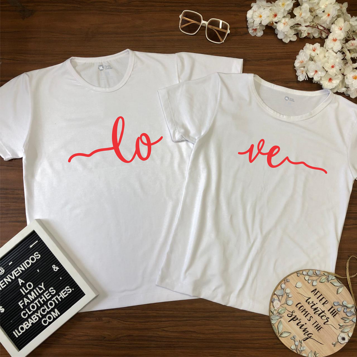 Camiseta para parejas Love