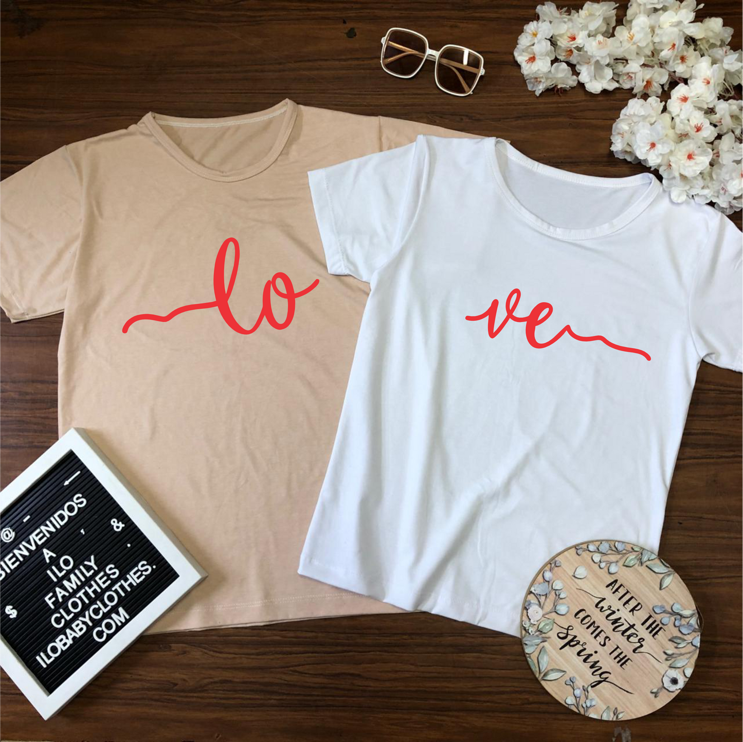 Camiseta para parejas Love