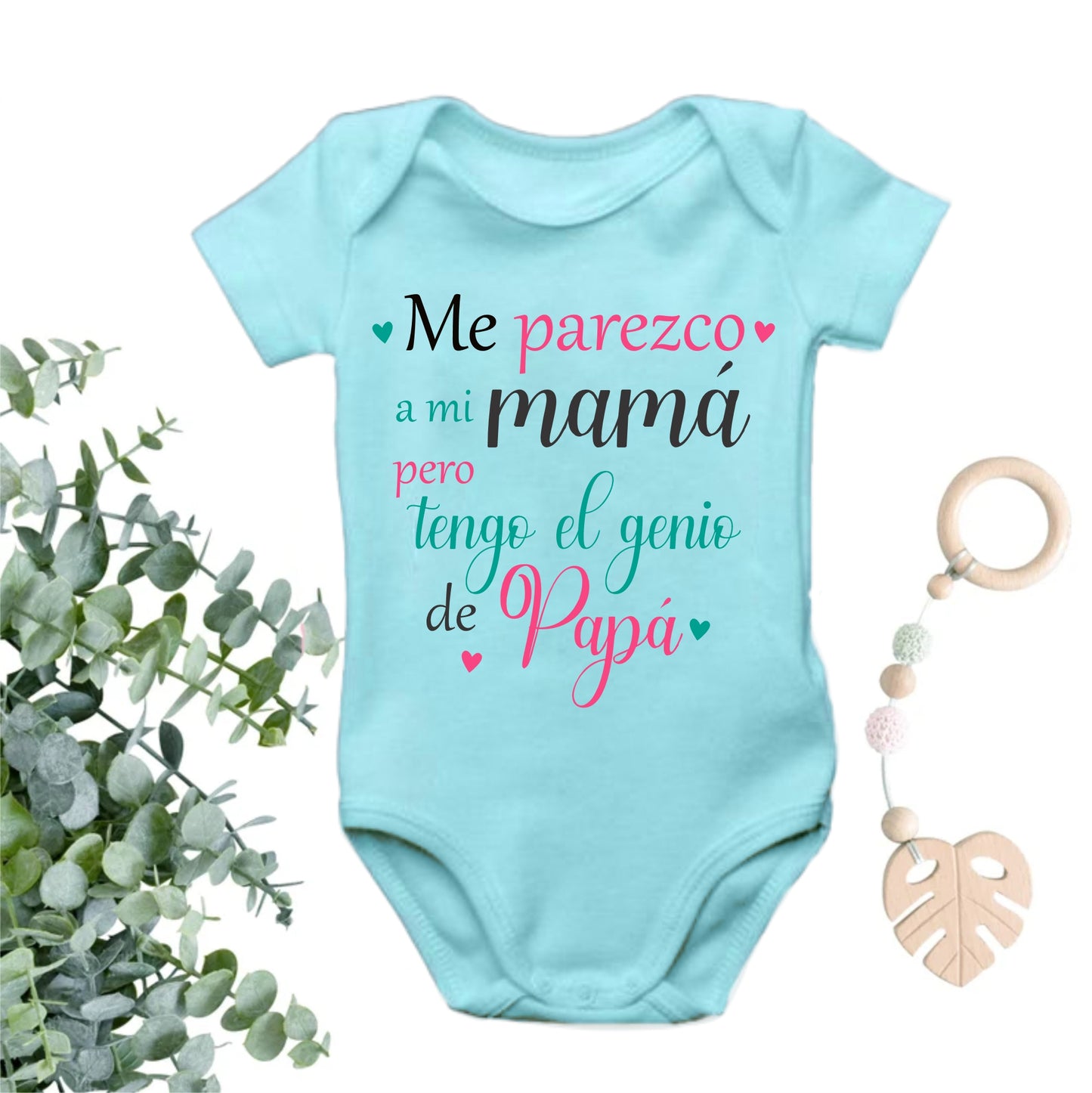 Body Mameluco bebe niña me parezco a mi mamá