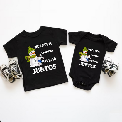 Camisetas para hermanos navideñas