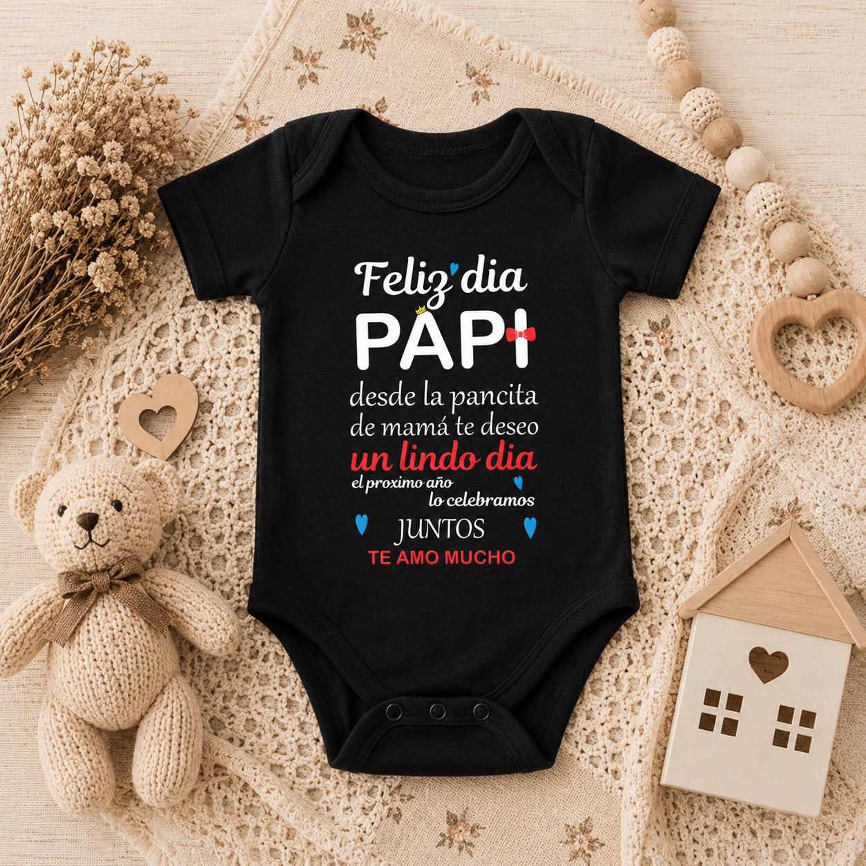 Body Mameluco día del Padre desde la pancita de Mamá
