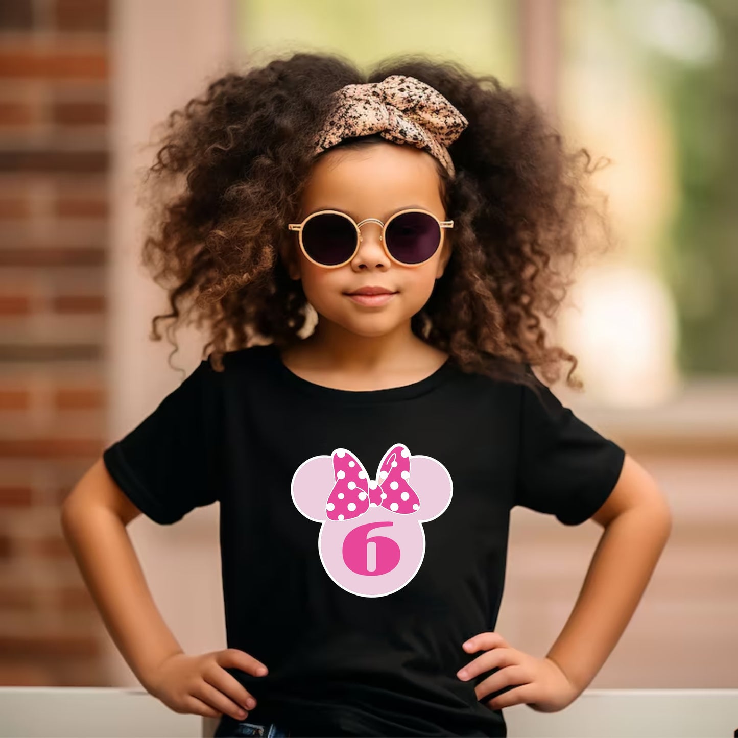 Camiseta para  niña cumpleaños Minnie Mouse