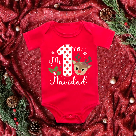 Body Navideño unidades únicas, 100% Algodón, ideal para pieles sensibles