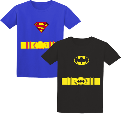 Set x 2 camisetas para niños personajes Oferta liquidación