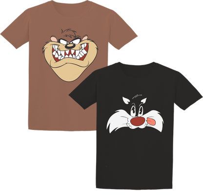 Set x 2 camisetas para niños personajes Oferta liquidación