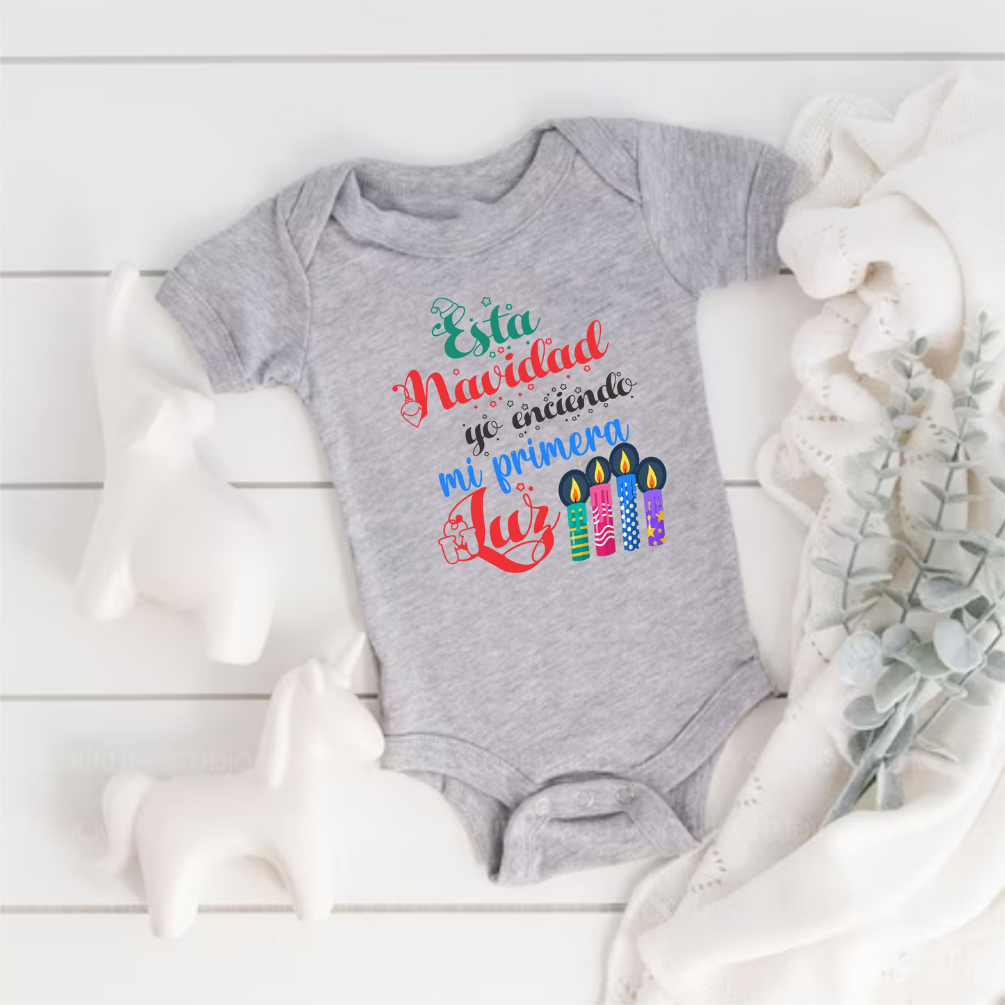 Body Navideño unidades únicas, 100% Algodón, ideal para pieles sensibles