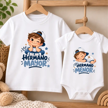 Camisetas para hermanos ( Hermano mayor, Hermano menor)