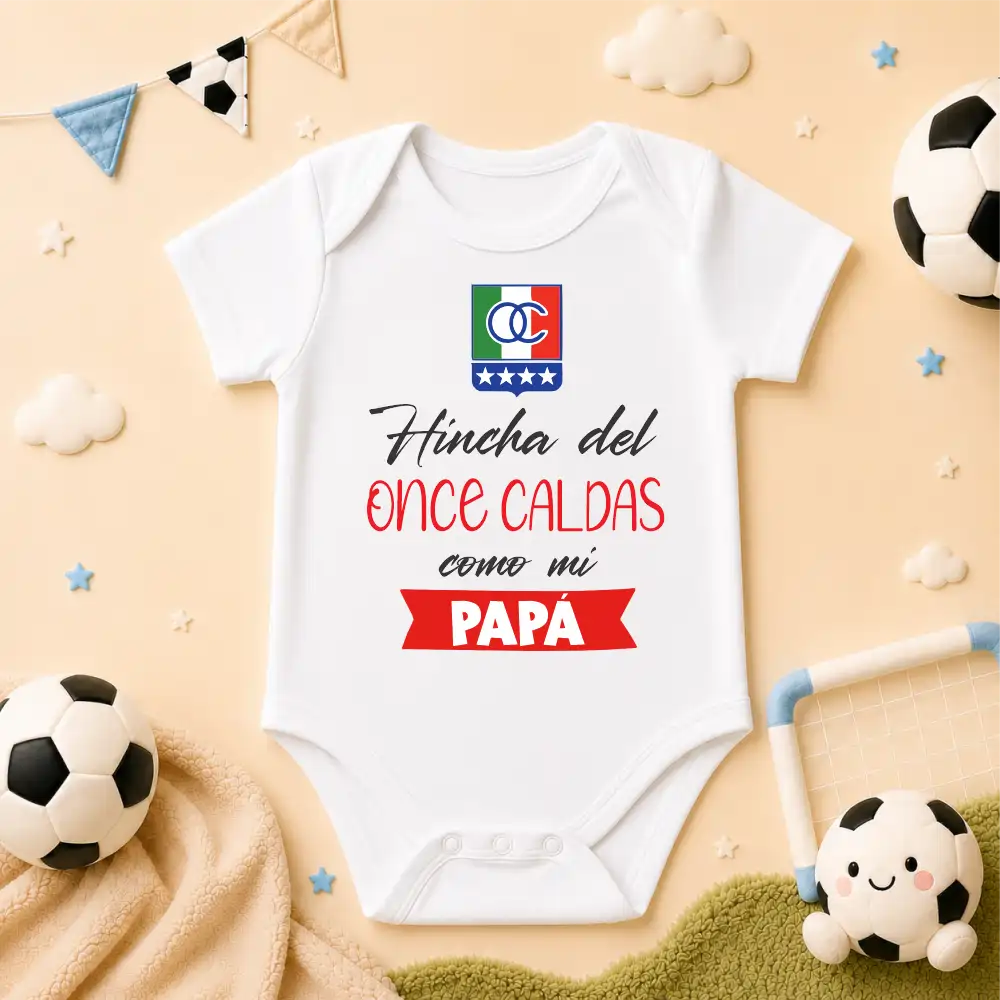 Body Mameluco hinchas 100% algodón