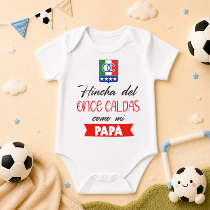 Body Mameluco hinchas 100% algodón