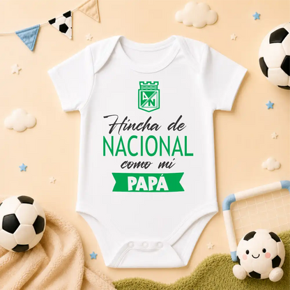 Body Mameluco hinchas 100% algodón