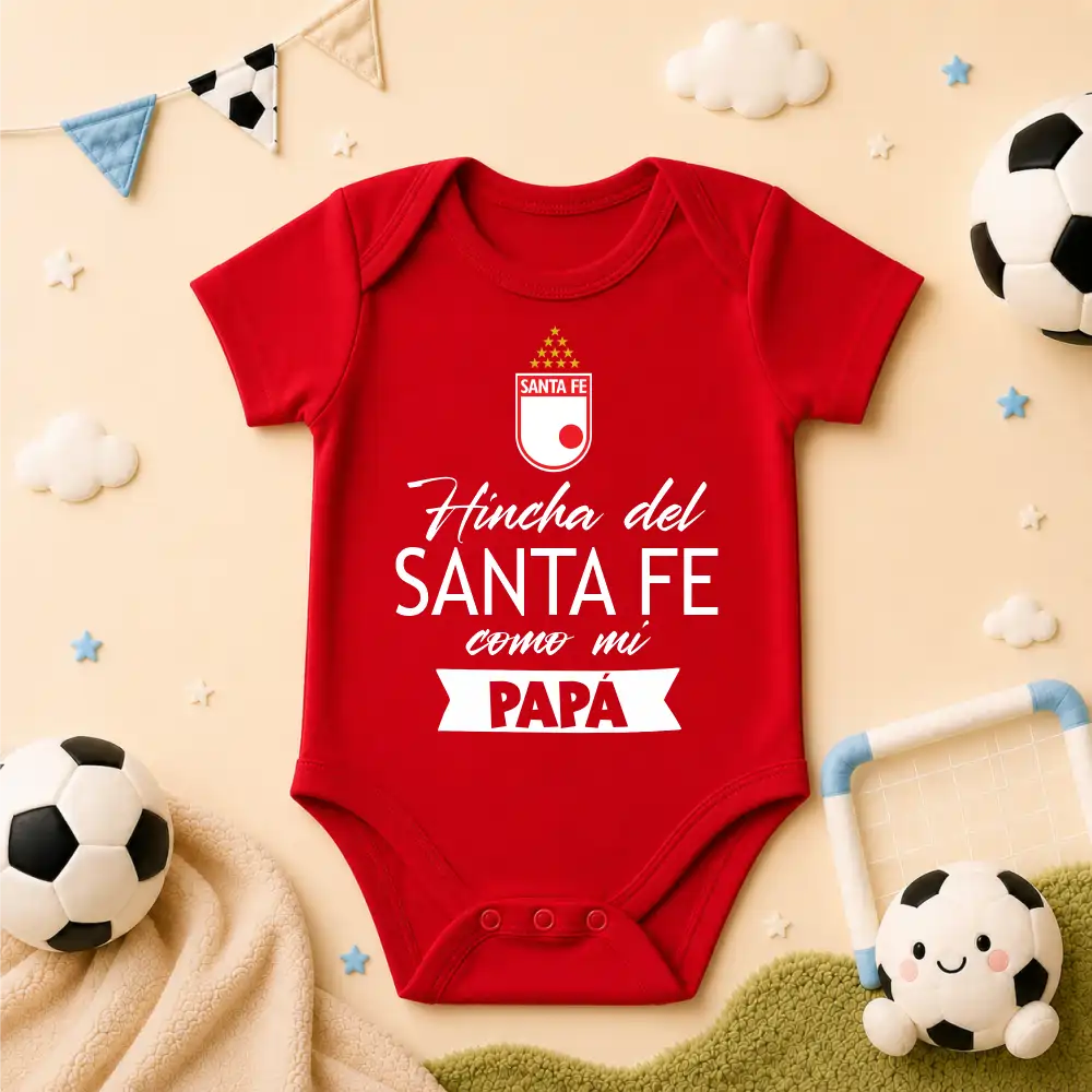 Body Mameluco hinchas 100% algodón