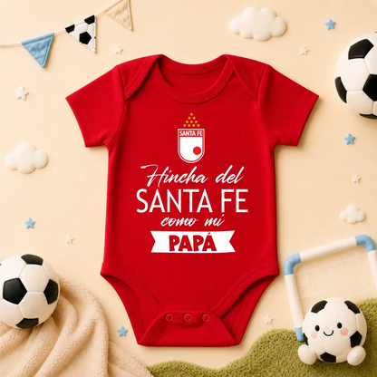 Body Mameluco hinchas 100% algodón