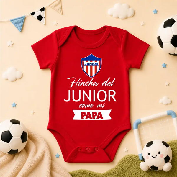 Body Mameluco hinchas 100% algodón