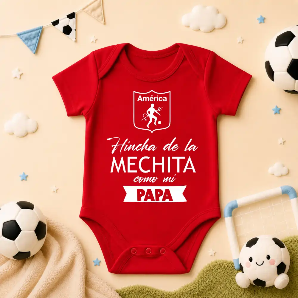 Body Mameluco hinchas 100% algodón
