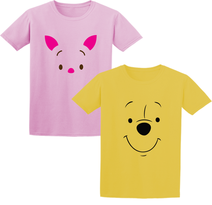 Set x 2 camisetas para niños personajes Oferta liquidación
