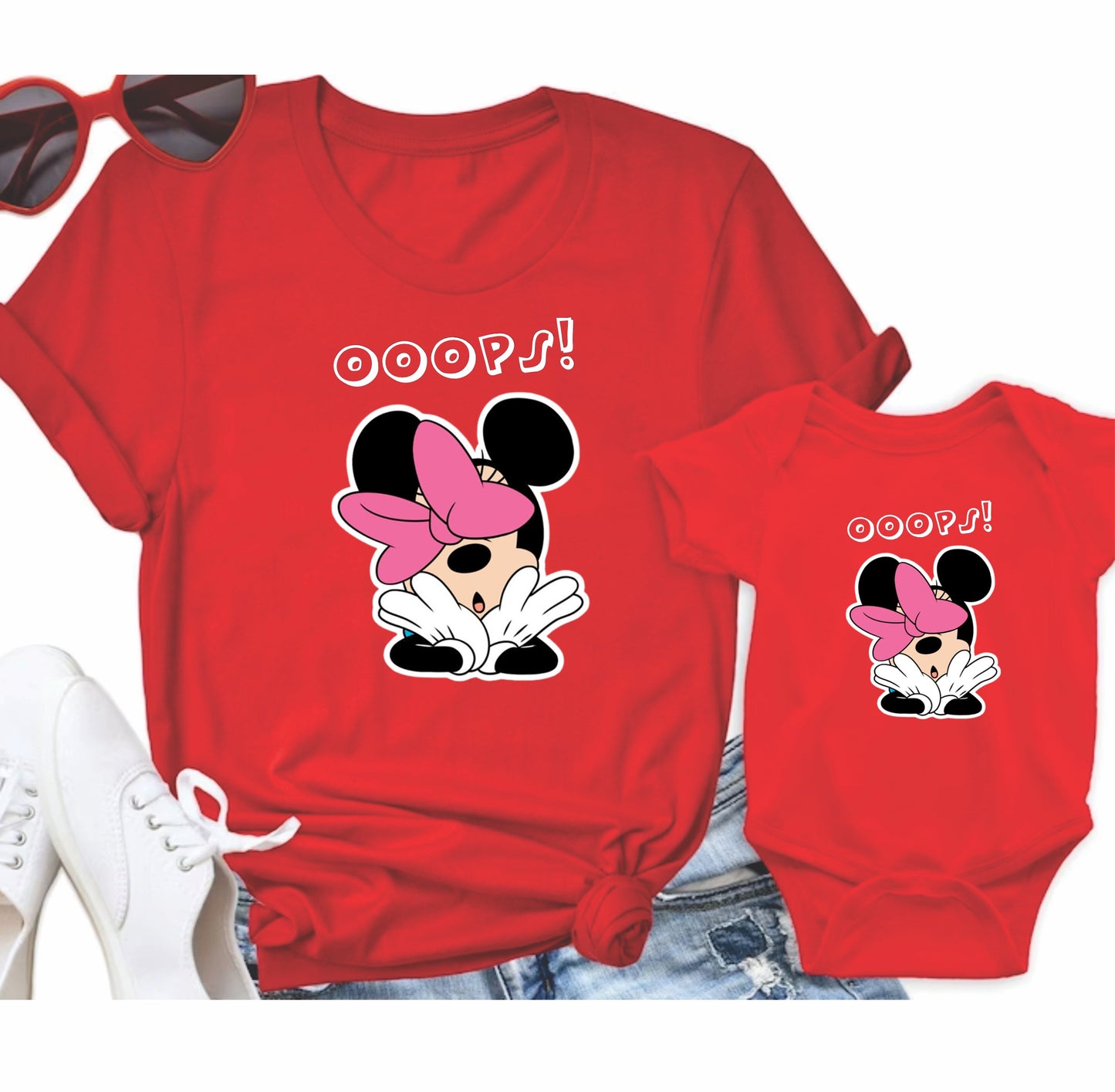 Camisetas Mamá e hija Minnie mouse