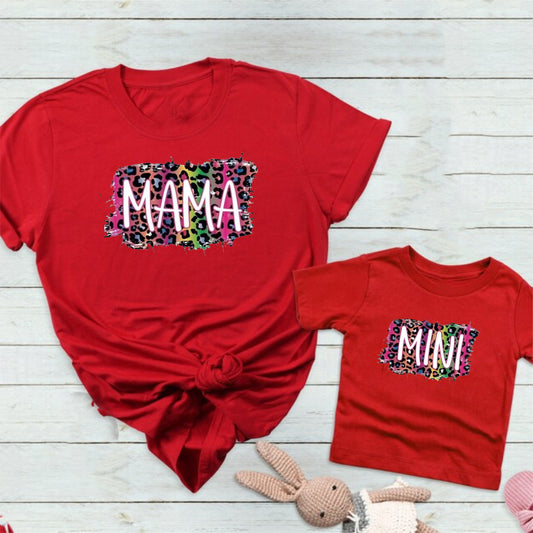 Camisetas Mamá e hija Mama , mini print