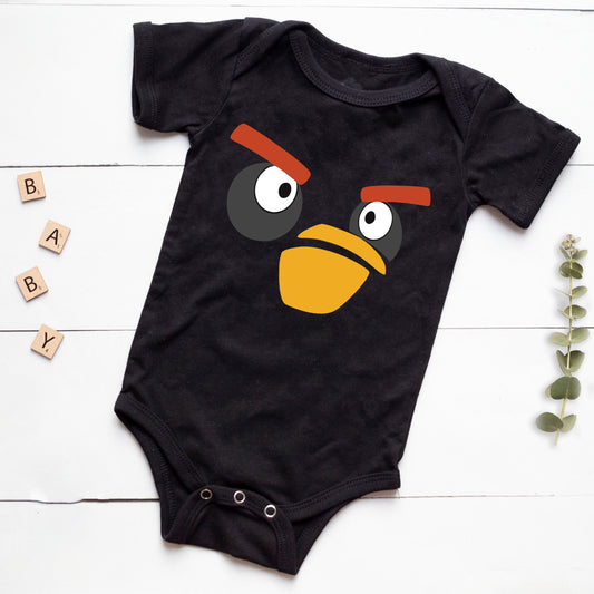 Body Mameluco para bebé niño angry Birds Negro