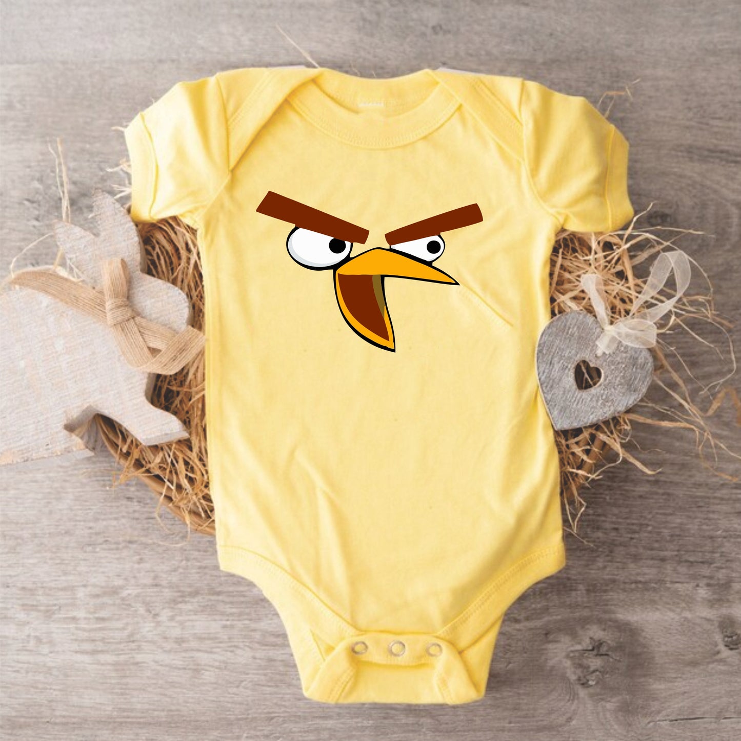 Body Mameluco para bebé niña angry Birds Amarillo