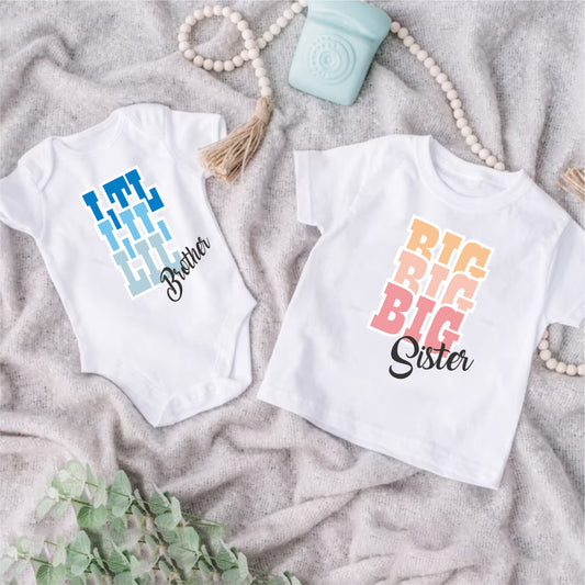 Camisetas para hermanos Big sister , little brother