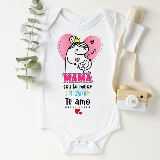 Body Mameluco para bebé niña Soy tu mejor regalo