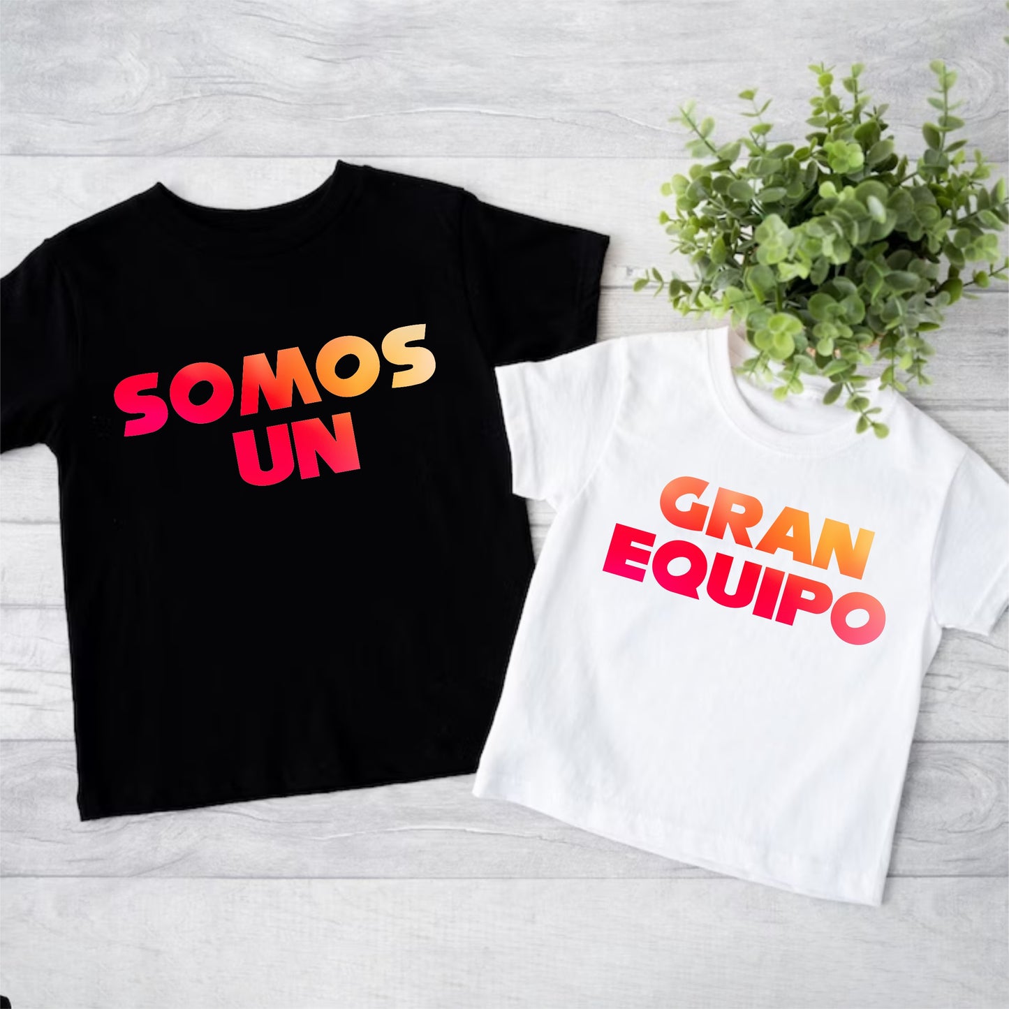 Camisetas para hermanos Somos un gran equipo