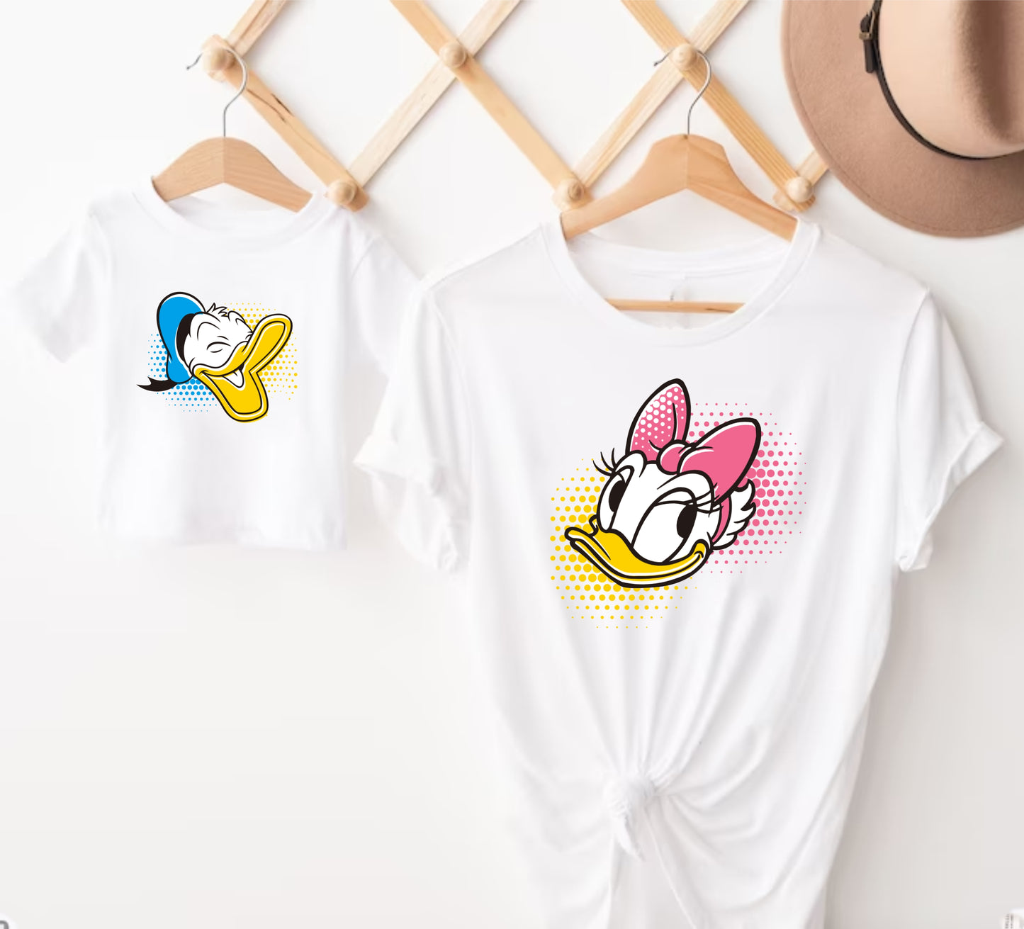 Camisetas mamá e hijo Donald y Deisy