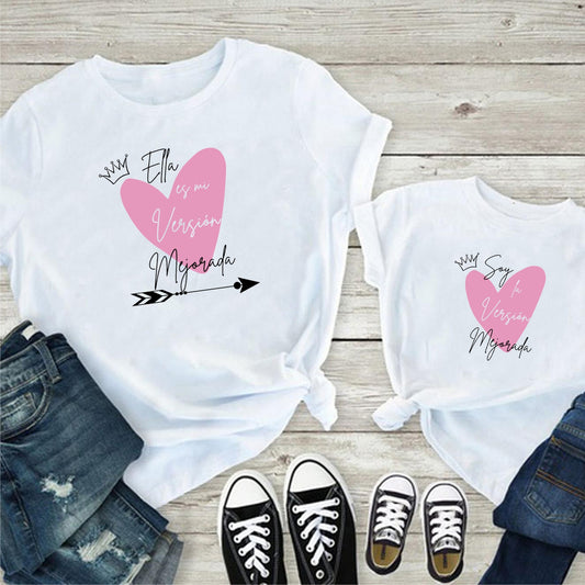 Camisetas Mamá e hija Versión mejorada