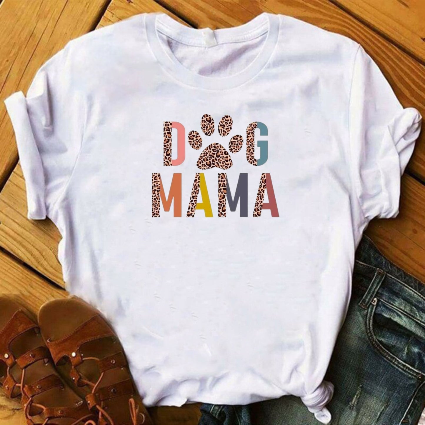 Camiseta Larga Mujer Dog mamá