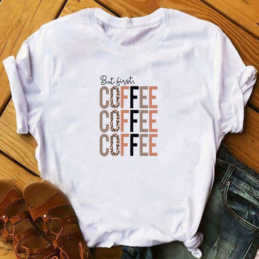 Camiseta Larga Pero Primero Café