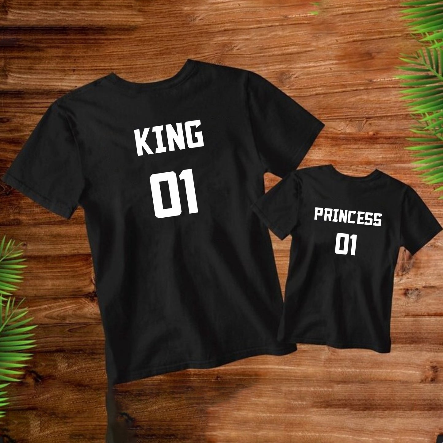 Camisetas Papá e hija . King y princess