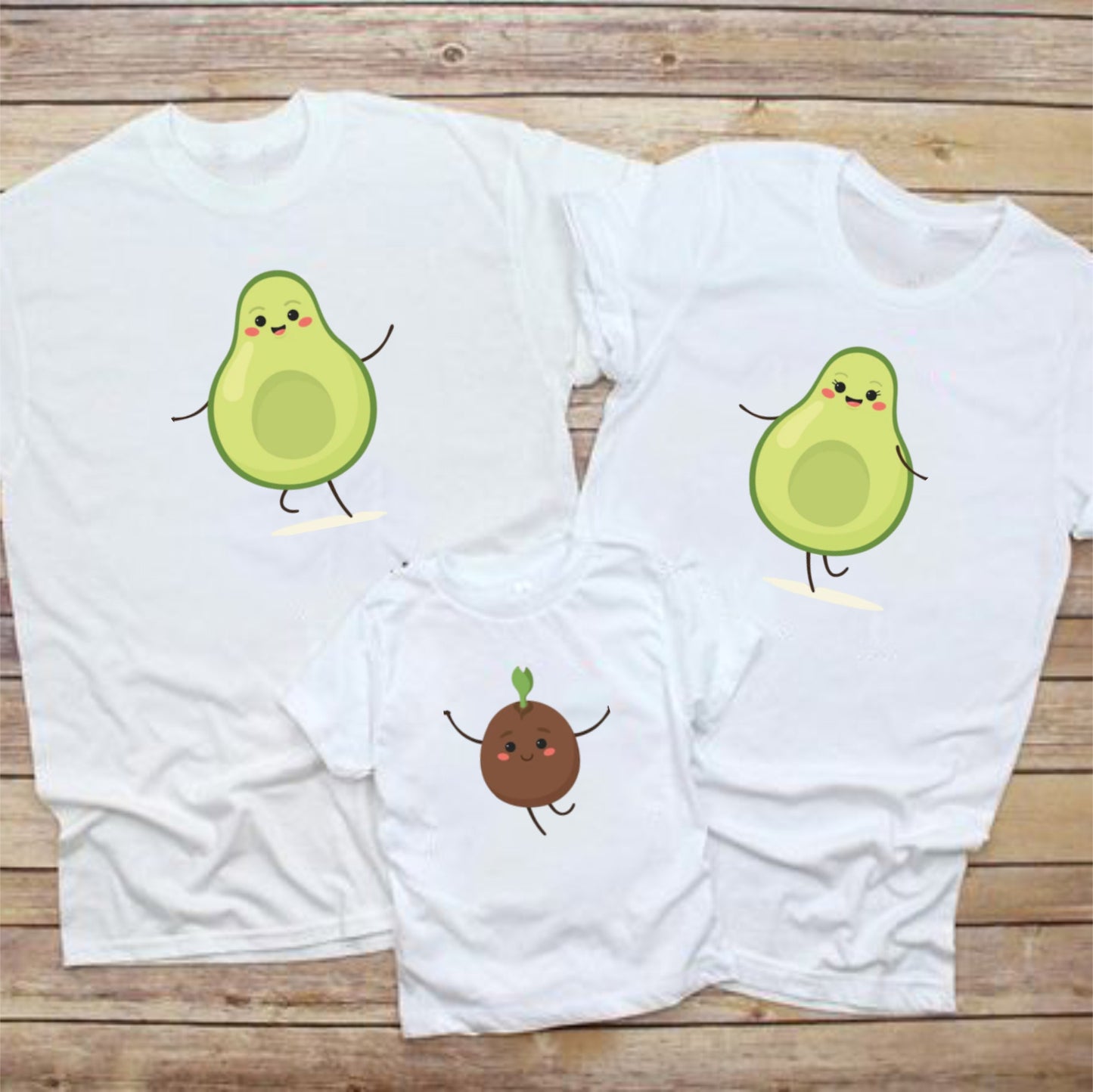 Camisetas familiares Aguacate