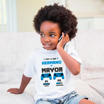 Camiseta para niño Voy a ser Hermano Mayor