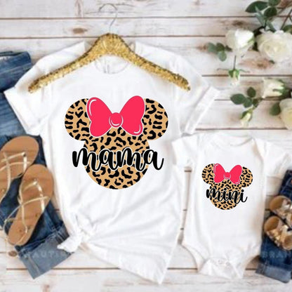 Camisetas Mamá e hija minnie print