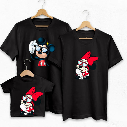 Camisetas familiares Mickey y minnie